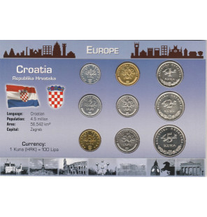 Croacia 1,2,5,10,20,50 Lipa...