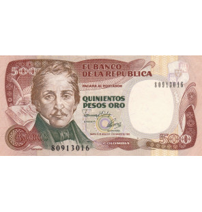 Colombia 500 Pesos Oro 1992...