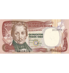 Colombia 500 Pesos Oro 4...