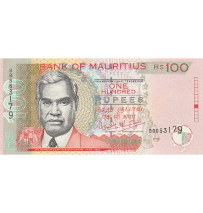 Mauricio 100 Rupias 2001...
