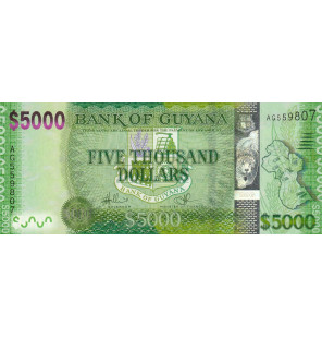 Guayana 5.000 Dólares 2013...