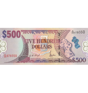 Guayana 500 Dólares 2002 ND...