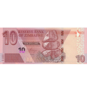 Zimbabue 10 Dólares 2020...