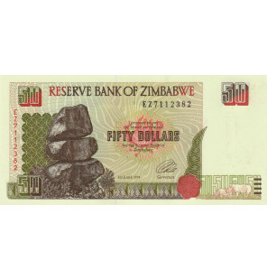 Zimbabue 50 Dólares 1994...