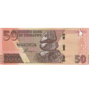 Zimbabue 50 Dólares 2020...