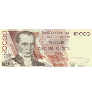 Ecuador 10.000 Sucres 1999...