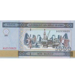 Azerbaiyán 1.000 Manat 2001...