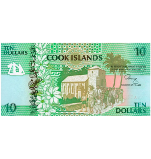 Islas Cook 10 Dolares 1992...