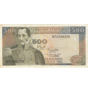 Colombia 500 Pesos 1979...