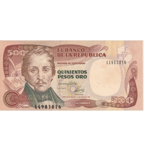 Colombia 500 Pesos Oro 1993...