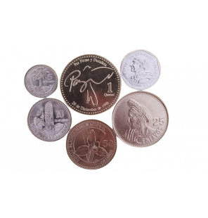 Guatemala set de 6 monedas...