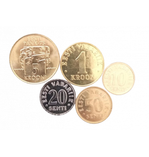 Estonia set de 5 monedas...