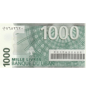 Líbano 1000 livres 2004...