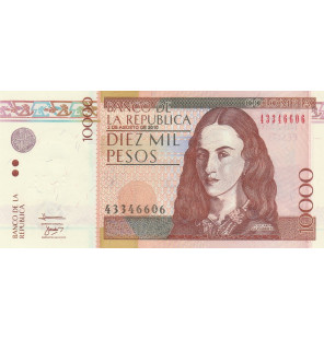 Colombia 10.000 Pesos 2010