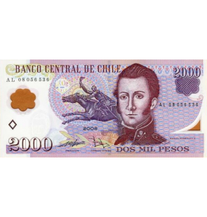 Chile 2.000 Pesos 2008 Pick...