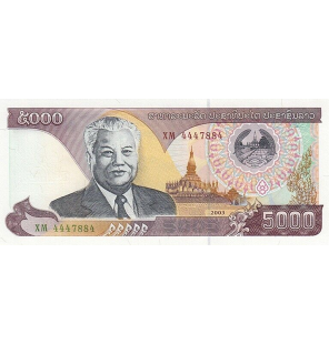 Laos 5.000 Kip 2003 Pick 34b