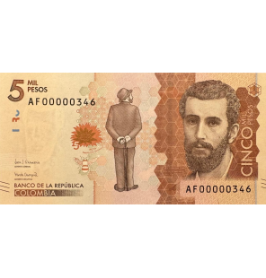 Colombia 5.000 Pesos 2018...