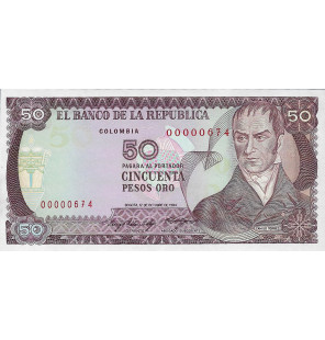 Colombia 50 Pesos 1984...
