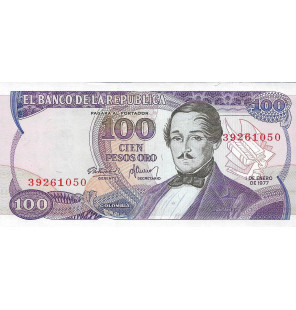 Colombia 100 Pesos Oro 1977...