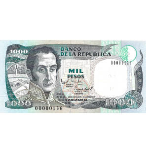 Colombia 1000 Pesos 1995...