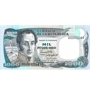 Colombia 1.000 Pesos Oro...