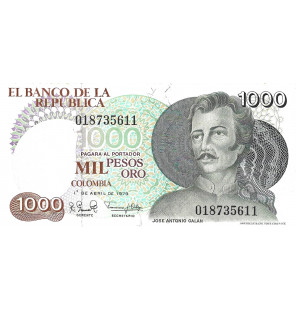 Colombia 1.000 Pesos Oro...