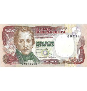 Colombia 500 Pesos Oro...