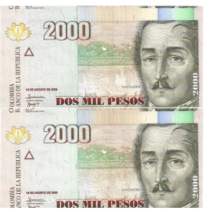 Colombia 2.000 Pesos 2019....