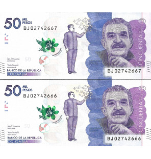 Colombia 50.000 Pesos 2019,...