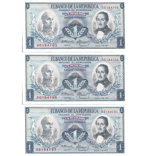 Colombia 1 Peso 1977,...