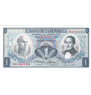 Colombia 1 Peso Oro 1977,...