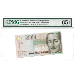 Colombia 2.000 Pesos 2013...