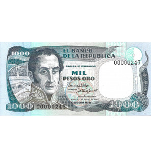 Colombia 1.000 Pesos Oro...