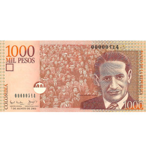 Colombia 1.000 Pesos 2001...