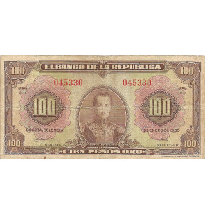 Colombia 100 Pesos Oro...