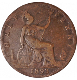 Gran Bretaña 1/2 Penny 1893...