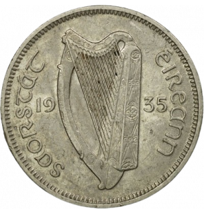 Irlanda 6 Pence 1935 KM 5....