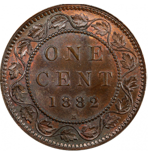Canada 1 Cent 1882 KM 7. NO...