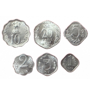 India set de 6 monedas...