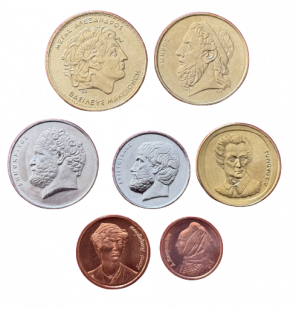 Grecia set de 7 monedas...