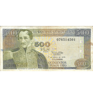 Colombia 500 Pesos Oro...