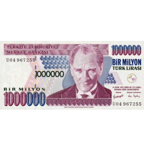 Turquia 1 Millon Lira 2002...