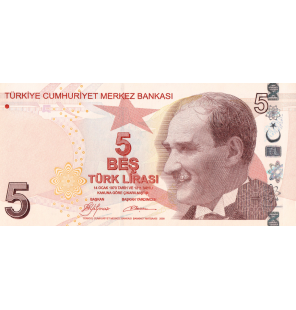 Turquia 5 Lira 2009 Pick 222a