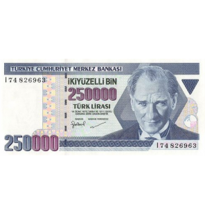 Turquia 250000 Lira 1998 ND...