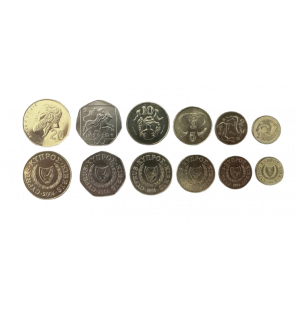 Chipre set de 6 monedas...