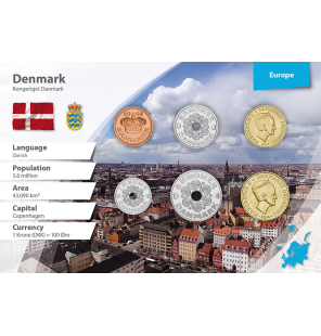 Dinamarca 50 Öre, 1, 2, 5,...