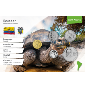 Ecuador 1, 25, 50 Centavos,...
