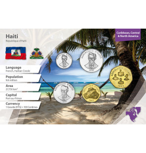 Haití 5, 20, 50 Céntimos,...