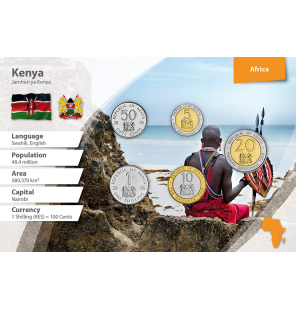 Kenia 50 Centavos, 1, 5,...
