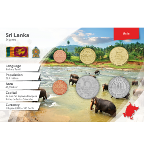 Sri Lanka 25, 50 Centavos,...